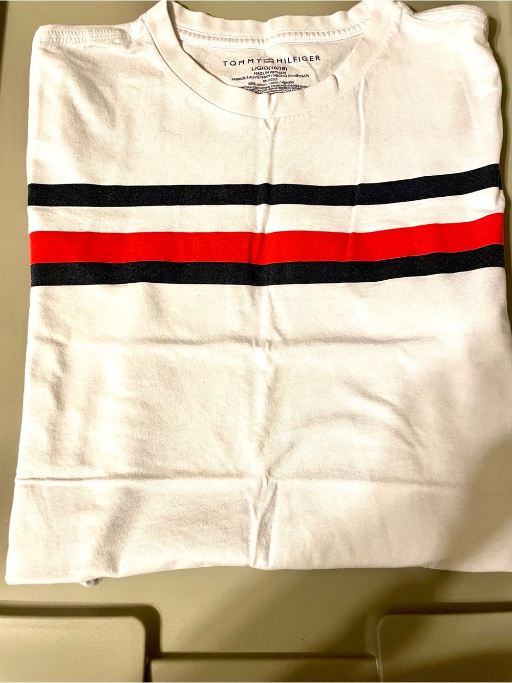Tommy Hilfiger White Crew Neck Tee